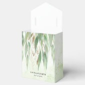 Eukalyptus Frame Green Gold Foliage Wedding Geschenkschachtel (Geöffnet)