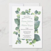 Eukalyptus Frame Probe Abendessen Einladung (Vorderseite)