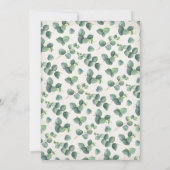 Eukalyptus Frame Probe Abendessen Einladung (Rückseite)