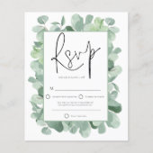 Eukalyptus Frame Wedding RSVP (Vorderseite)