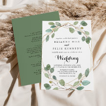 Eukalyptus Front & Back Wedding