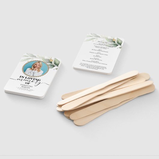 Eukalyptus Funeral Feier des Lebendfans Fächer (Non-assembled)