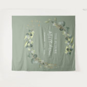 Eukalyptus Future Frau Foto Booth Hintergrund Wandteppich (Vorderseite (Horizontal))