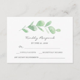 Eukalyptus garden Aquarell RSVP Karten