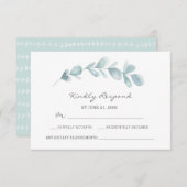 Eukalyptus garden Aquarell RSVP Karten (Vorne/Hinten)