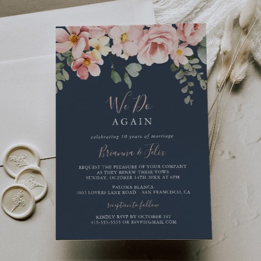 Eukalyptus Garden Floral We Do Wieder Vow Erneueru Einladung