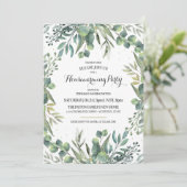 Eukalyptus Garden Housewarming Party Einladung (Stehend Vorderseite)
