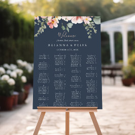 Eukalyptus Garden Rose Alphabetisches Seekarten Poster