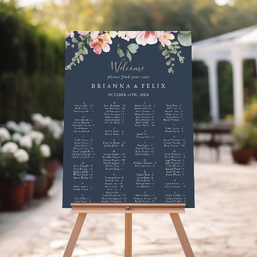 Eukalyptus Garden Rose Alphabetisches Seekarten Poster
