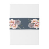 Eukalyptus Garden Rose Floral Wedding Einladungsbanderole (Rückseitenbeispiel)