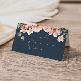 Eukalyptus Garden Rose Floral Wedding Platzkarte