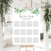 Eukalyptus Garden Wedding 12 Table Seating Charts Poster