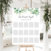 Eukalyptus Garden Wedding 15 Table Seating Charts Poster