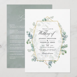 Eukalyptus Garden Wedding Einladung