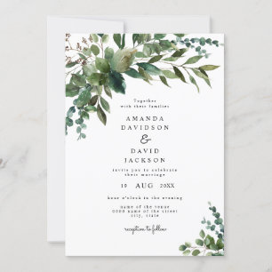 Eukalyptus Garden Wedding  Einladung