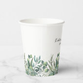 Eukalyptus Garden Wedding Pappbecher (Rechts)