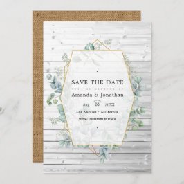 Eukalyptus Garden Wedding Save The Date