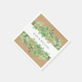 Eukalyptus Garland Wedding Serviette (Ecke)