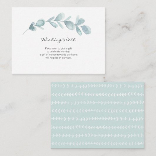 Eukalyptus-Gartenwasserfarbe | Gute Karte (Vorne/Hinten)