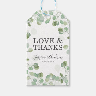 Eukalyptus-Gastgeschenk Hochzeit-Gift-Tags Botanis Geschenkanhänger