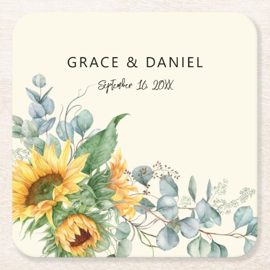 Eukalyptus-Gastgeschenk Hochzeit Rechteckiger Pappuntersetzer (Vorderseite)