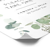 Eukalyptus-Gastgeschenke Hochzeiten-Poster Poster (Ecke)