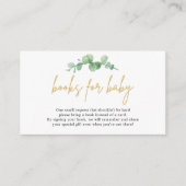 Eukalyptus-Gebinde für Babybettkarten Begleitkarte (Vorderseite)