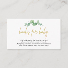 Eukalyptus-Gebinde für Babybettkarten Begleitkarte