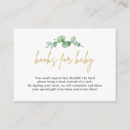 Eukalyptus-Gebinde für Babybettkarten Begleitkarte