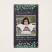 Eukalyptus-Gedenkkarte für rustikales Foto (Vorderseite)