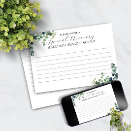 Eukalyptus-Gedenkprogramm Speicherkarte gemeinsam Einladung