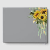 Eukalyptus-Gelbe Hochzeit im Herbst Gästebuch (Rückseite)