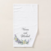 Eukalyptus gelbe Rosen Aquarellfarbe Bad Badhandtuch Set (Handtuch)