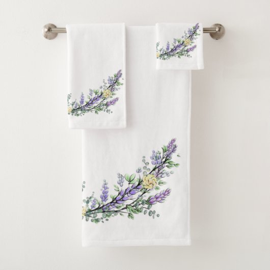 Eukalyptus-Gelbe Rosen Badhandtuch Set (Insitu)