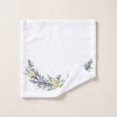 Eukalyptus-Gelbe Rosen Badhandtuch Set (Waschlappen)