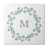 Eukalyptus-gemischte Blätter - Wreath Fliese (Vorderseite)