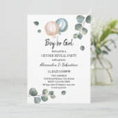 Eukalyptus-Genderbericht Einladung (Stehend Vorderseite)