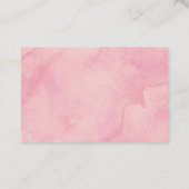 Eukalyptus Gentle Pink Counseling Ministry Visitenkarte (Rückseite)