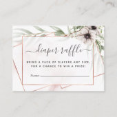 Eukalyptus Geometric Baby Duwer Diaper Begleitkarte (Vorderseite)