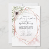 Eukalyptus Geometric Baby Showroom von Mail Einladung (Vorderseite)