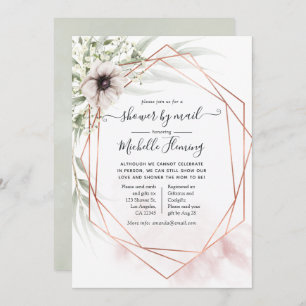 Eukalyptus Geometric Baby Showroom von Mail Einladung