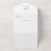 Eukalyptus Geometric Book Request Baby Dusche All In One Einladung (Außenbereich)