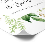 Eukalyptus Geometric Floral Liebe ist ein süßes Ze Poster (Ecke)