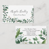 Eukalyptus Geometric Frame Busines Visitenkarte (Vorne/Hinten)