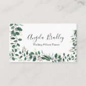 Eukalyptus Geometric Frame Busines Visitenkarte (Vorderseite)