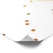 Eukalyptus Geometric Gold Foil Wedding Willkommen Poster (Ecke)