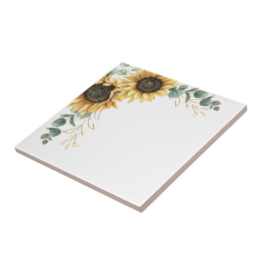 Eukalyptus Geometric Sunflower Botanical Fliese (Seite)