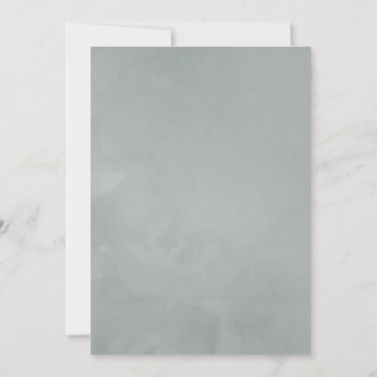 Eukalyptus Geometric Virtual Bridal oder Baby Show Einladung (Rückseite)