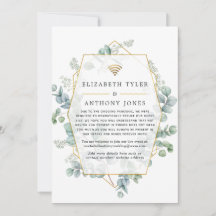 Eukalyptus Geometric Virtual Wedding Guest List