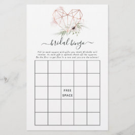 Eukalyptus Geometrisches Brautparty Bingo